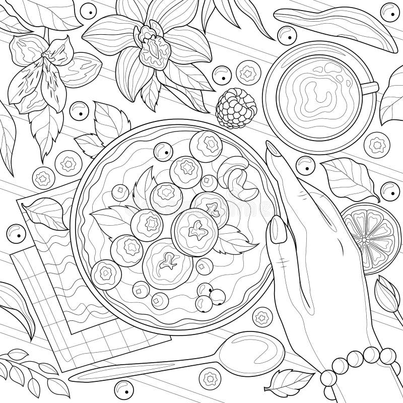 https://thumbs.dreamstime.com/b/smoothie-bowl-hand-coloring-book-antistress-children-adults-illustration-isolated-white-background-zen-tangle-style-246325899.jpg