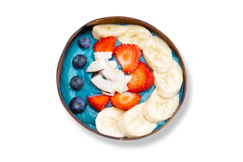 Smoothie Bowl Isolated on White Stock Photo Image of bali, berries