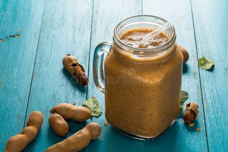 Smoothie del tamarindo foto de archivo. Imagen de menta 111559916