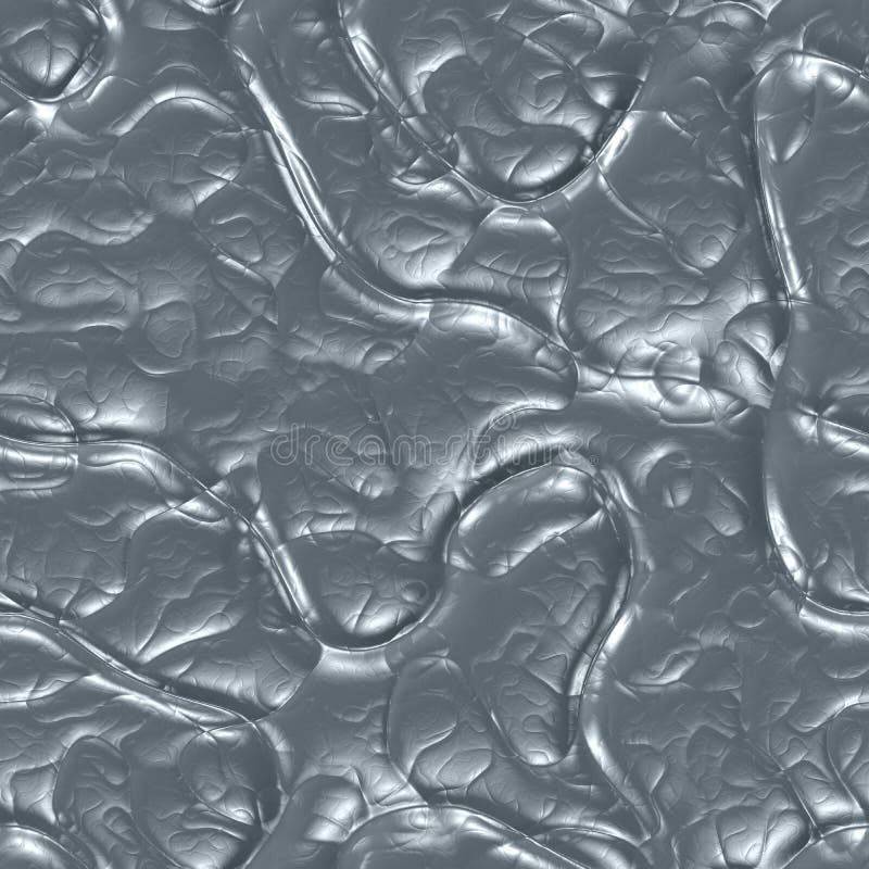 Smält järn 3d frambragte bakgrund, skinande silveryttersida, sömlös metallisk textur fotografering för bildbyråer Smält järn 3d frambragte bakgrund, skinande silveryttersida, sömlös metallisk textur fotografering för bildbyråer