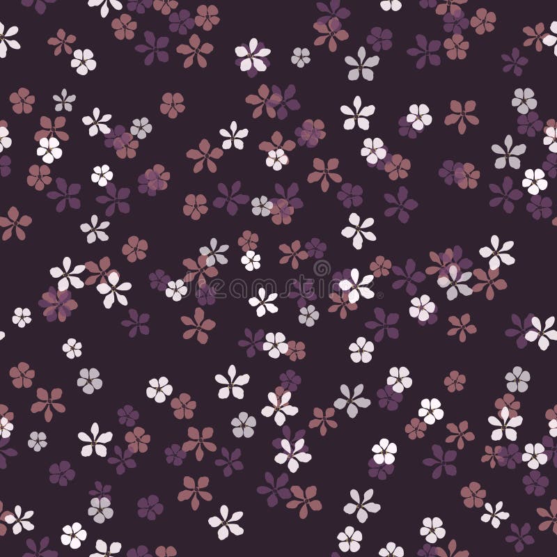 Små vita, rosa och lila blommor på purpurfärgad bakgrund Mörk nattängbakgrund royaltyfri illustrationer Små vita, rosa och lila blommor på purpurfärgad bakgrund Mörk nattängbakgrund royaltyfri illustrationer