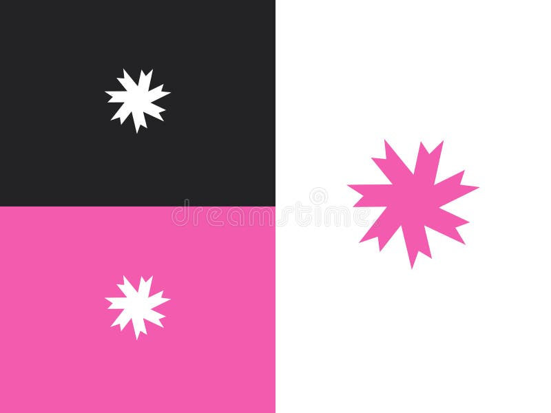 Sn? flingavektorlogo Beståndsdel för stjärnasymbolsdesign royaltyfri illustrationer