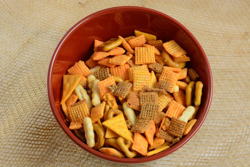 Snack bowl party mix stock image. Image of food, cereal 78741889