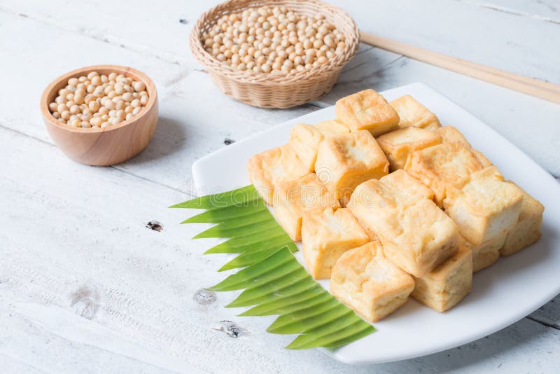 Snack and Dessert, Chinese Traditional Deep Fried Tofu or Fried Stock