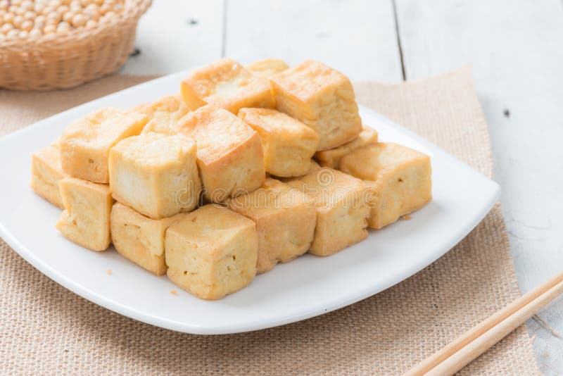 Snack and Dessert, Chinese Traditional Deep Fried Tofu or Fried Stock