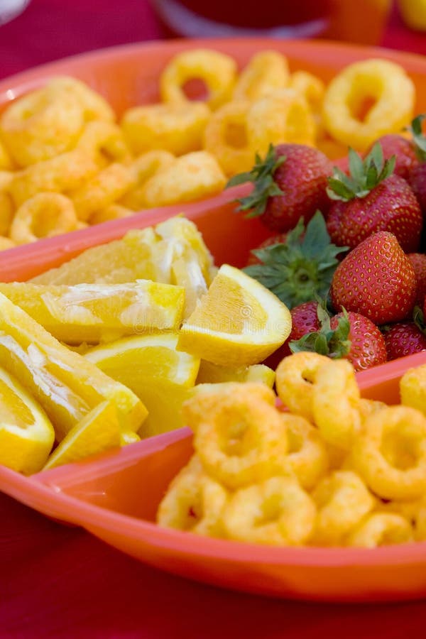 Snack Food in Divided Bowl stock image. Image of still 11547137