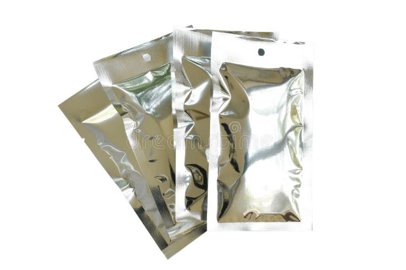 Download Snack Package Aluminum Foil Mock-up On White Background ...