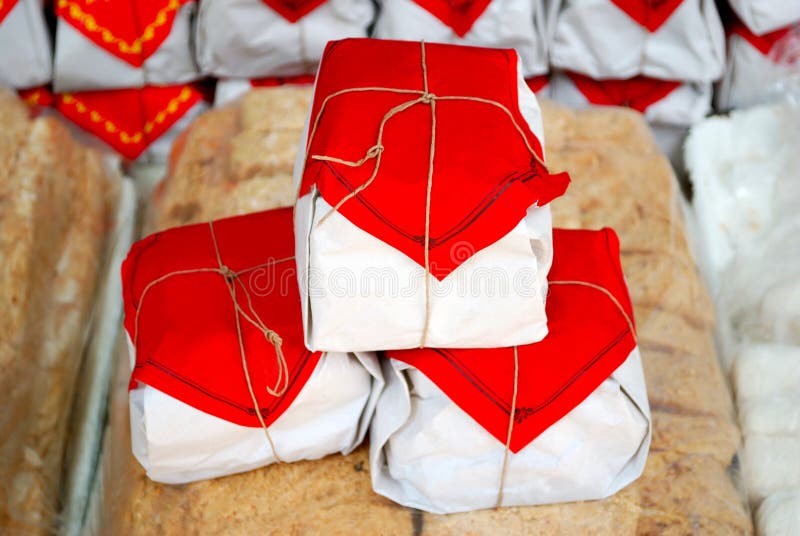 Snack in red packagings stock photo. Image of chinese 11719128