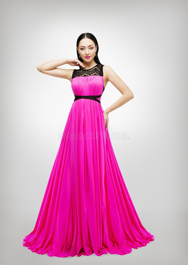 Snak Kleding, de Jonge Taille van Pink Gown High van de Vrouwenmannequin royalty-vrije stock fotografie Snak Kleding, de Jonge Taille van Pink Gown High van de Vrouwenmannequin royalty-vrije stock fotografie
