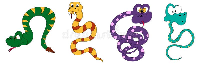 cartoon snake clipart image