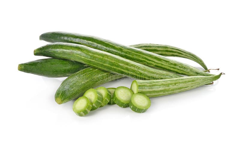Snake gourd over white background stock photography Snake gourd over white background stock photography