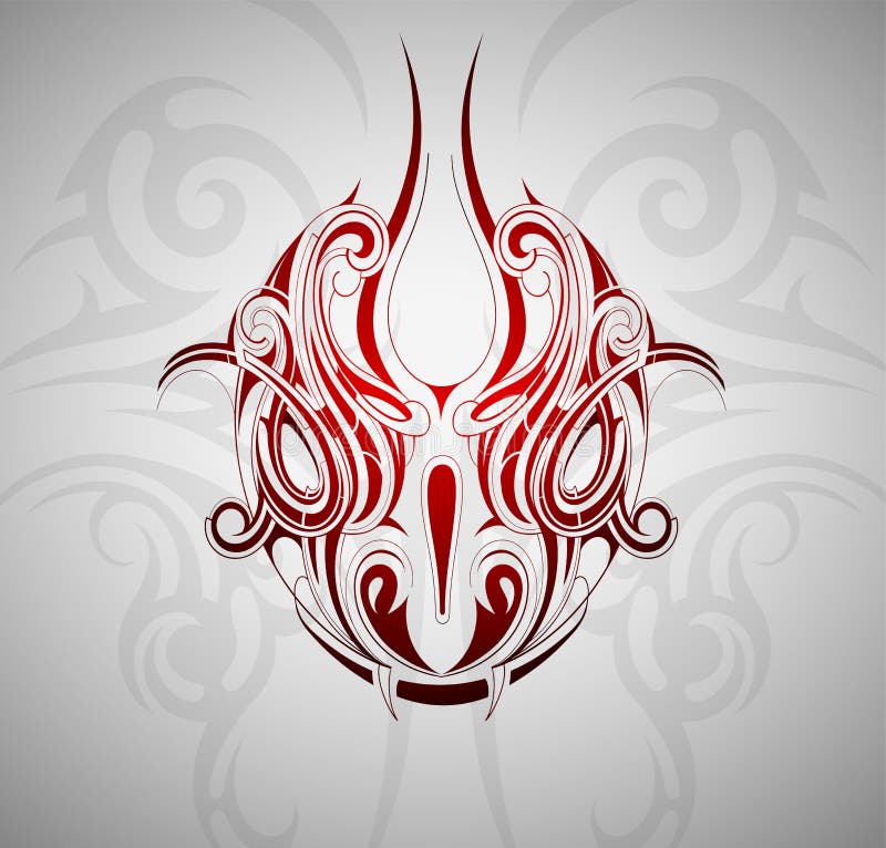 Snake head tattoo royalty free illustration Snake head tattoo royalty free illustration