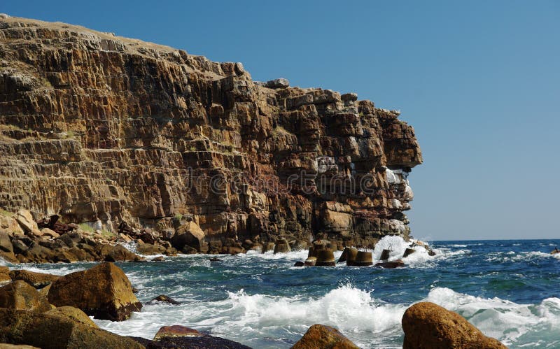 Snake Island cliffs royalty free stock photo