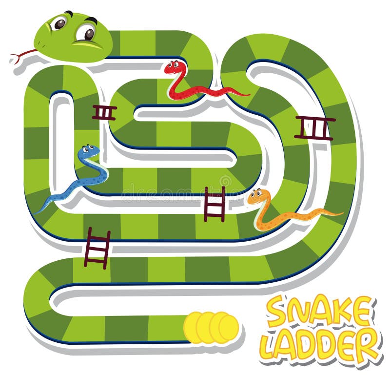 Snake ladder game template stock vector Illustration of graphic Snake ladder game template stock vector Illustration of graphic