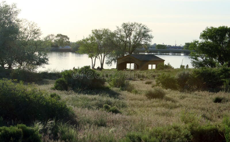 Snake River, Burley Idaho. stock photo