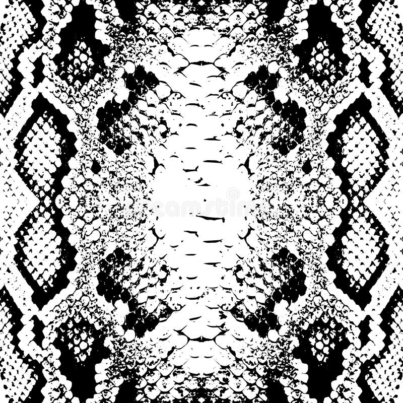 Abstract Styled Snake Scales Animal Skin Seamless Pattern Design. Black And  White Seamless Camouflage Background. Royalty Free SVG, Cliparts, Vectors,  and Stock Illustration. Image 149216224.