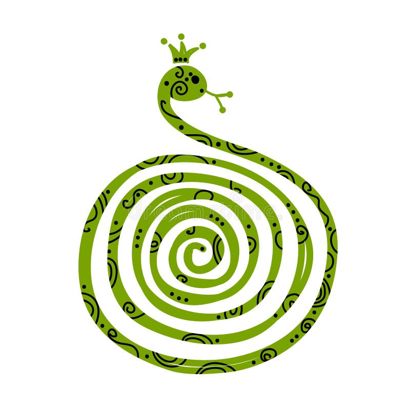 Snake, symbol of chinese new year 2013 stock illustration