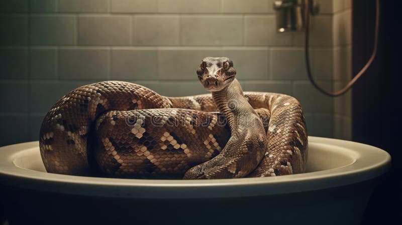 Snake in the toilet. on Behance