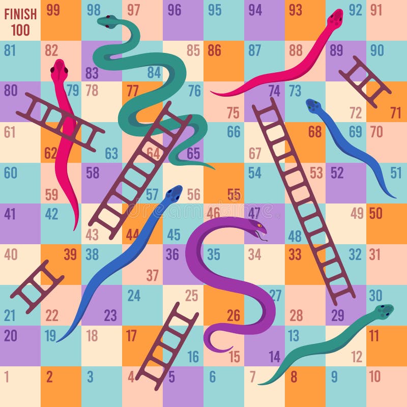 snakes and ladders template free printable