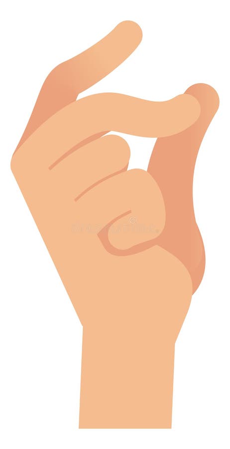 Flick fingers isolated hand snapped Royalty Free Vector