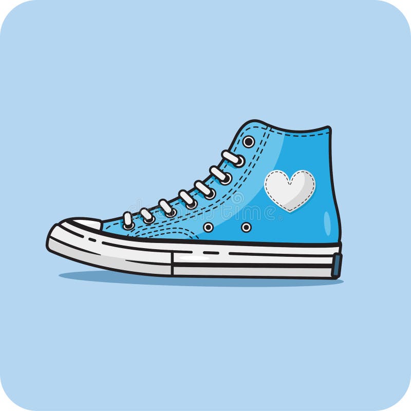 Sneaker Lover Vintage Blue Color, Vector Design and Isolated Bacground.  Stock Vector - Illustration of logo, boot: 231291601