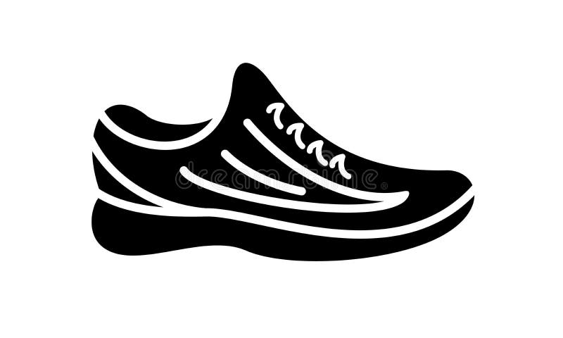 Running Shoes on Bike Wheel. Simple Ride Icon Stock Illustration ...