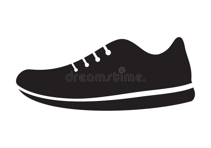 Vector illustration of the running sneaker on white