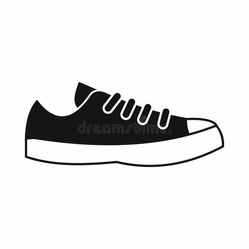 Sneakers Icon, Simple Style Stock Vector - Illustration of shoe, blog ...