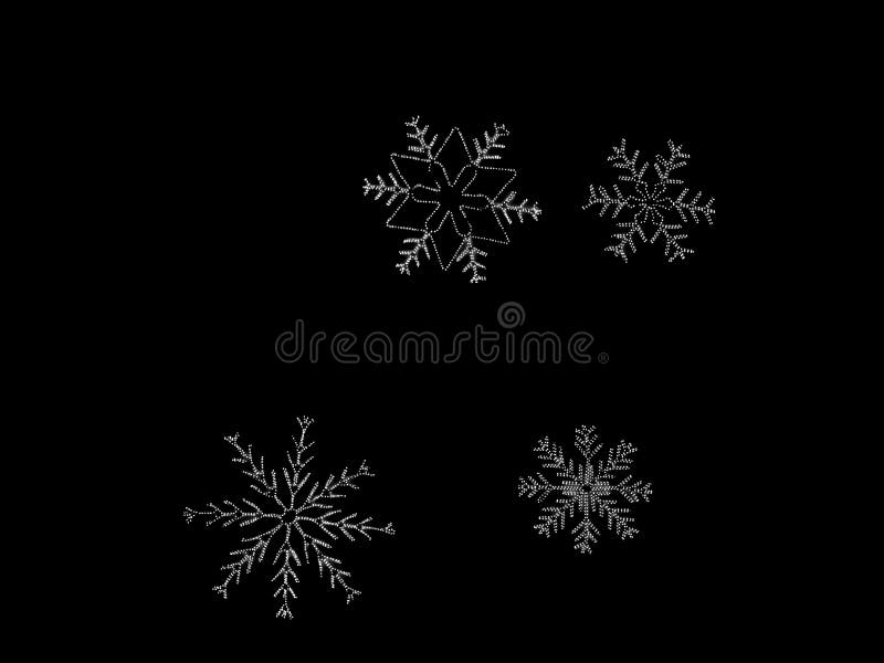 Sneeuwvloklichten stock afbeeldingen Sneeuwvloklichten stock afbeeldingen