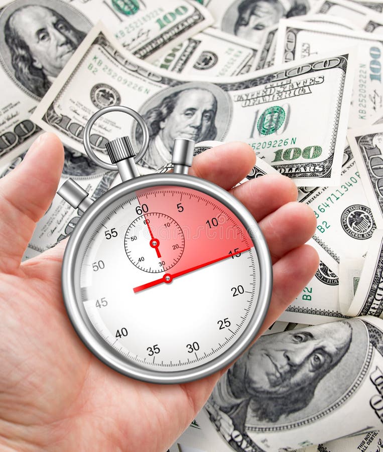 Snel krediet in contant geld concept royalty-vrije stock afbeelding Snel krediet in contant geld concept royalty-vrije stock afbeelding