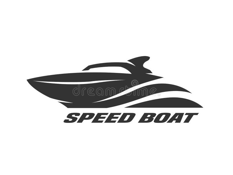 Snelheidsboot, zwart-wit embleem