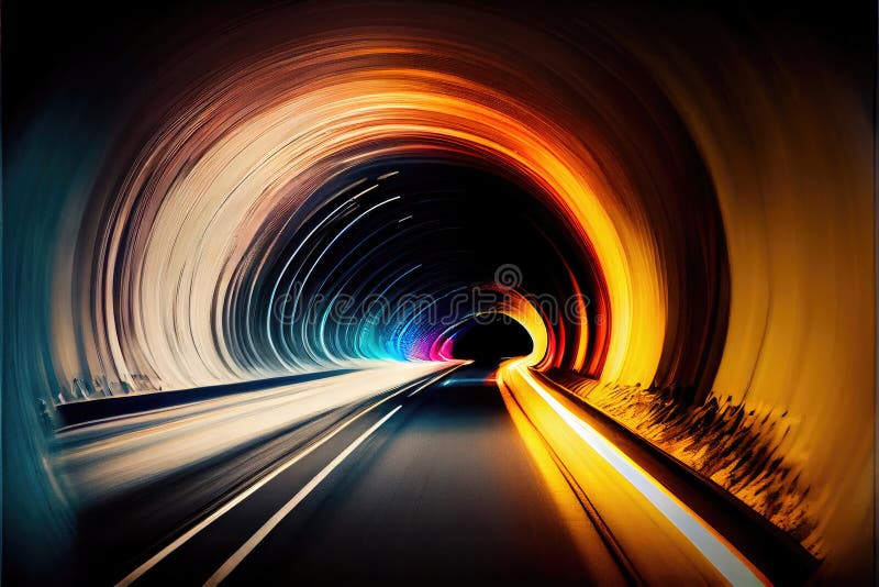 Speed Concept. High Speed Motion Blur. Fast Moving Stripe Lines with Glowing Light Flare. City Tunnel. Neon Glowing Rays in Motion. Generative AI Art. Speed Concept. High Speed Motion Blur. Fast Moving Stripe Lines with Glowing Light Flare. City Tunnel. Neon Glowing Rays in Motion. Generative AI Art.