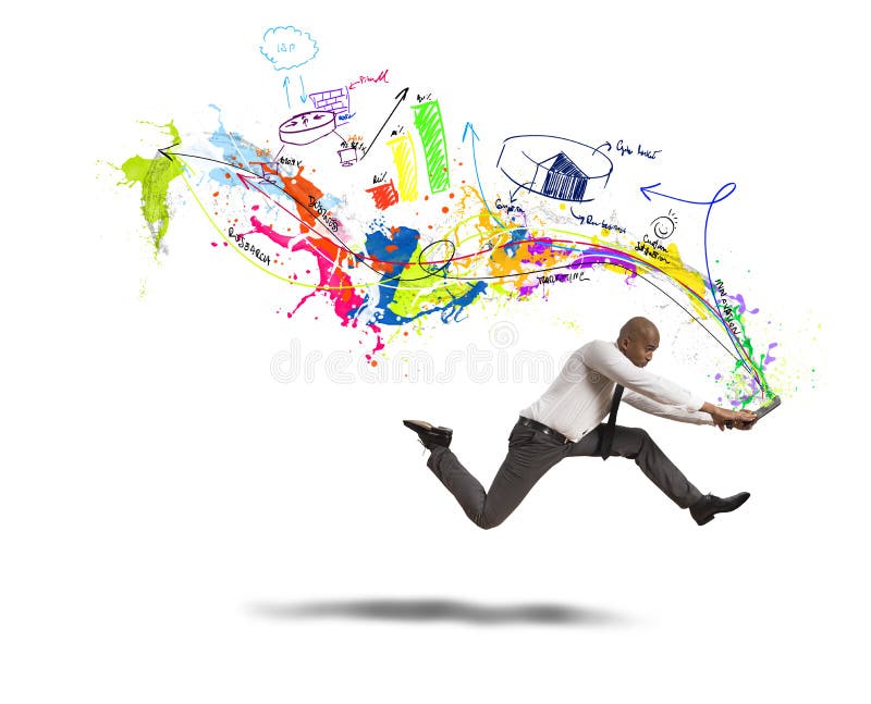 Snelle, creatieve business royalty-vrije stock fotografie