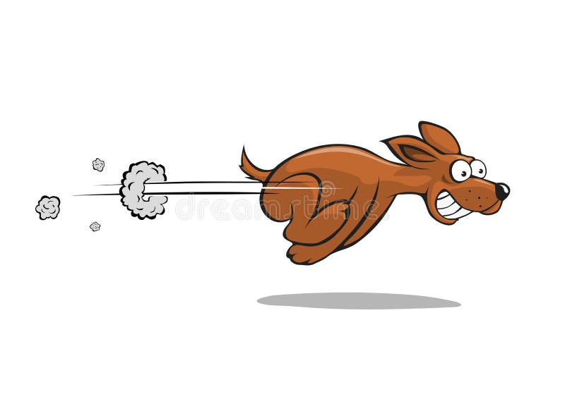 Snelle hond vector illustratie Snelle hond vector illustratie