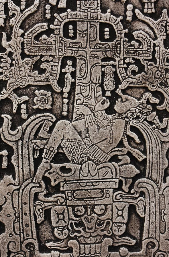 King Pacal the Great of Palenque carve. King Pacal the Great of Palenque carve