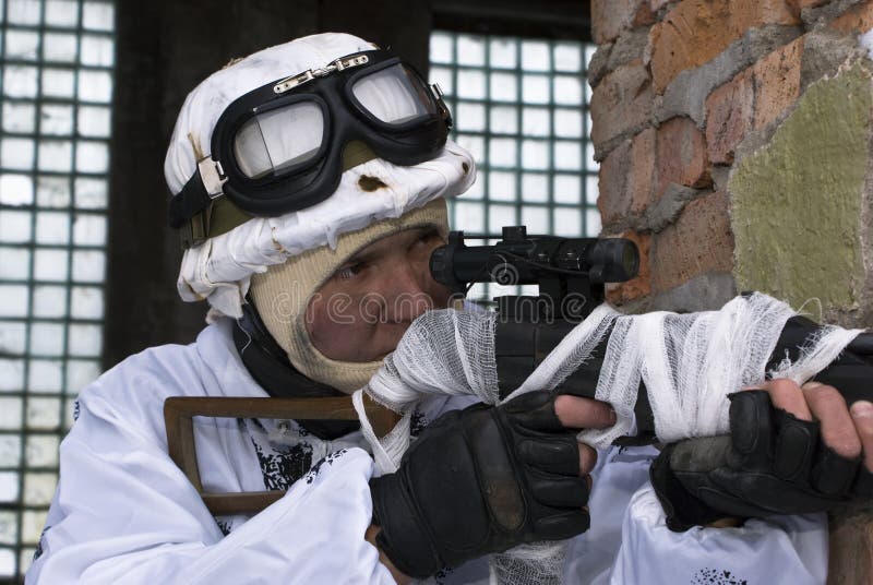 Sniper stock photo