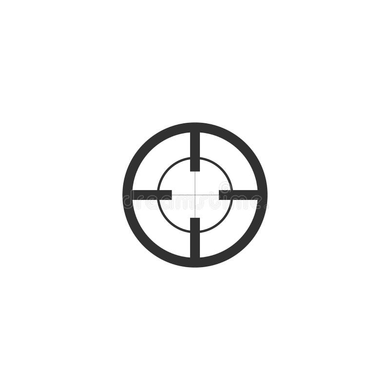 Sniper Crosshair Icon. Stock Vector Illustration Isolated on White ...