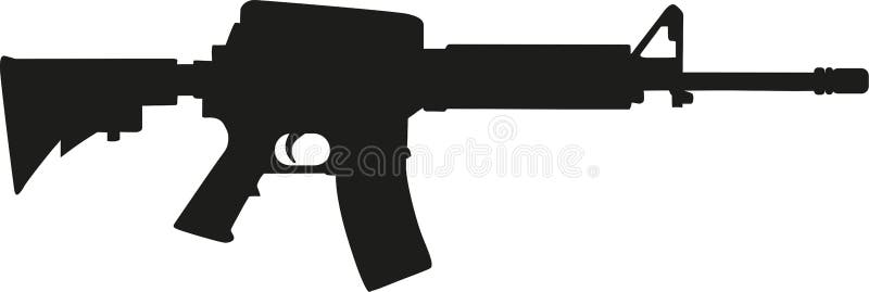 Sniper rifle silhouette stock vector. Illustration of sniper - 107168216
