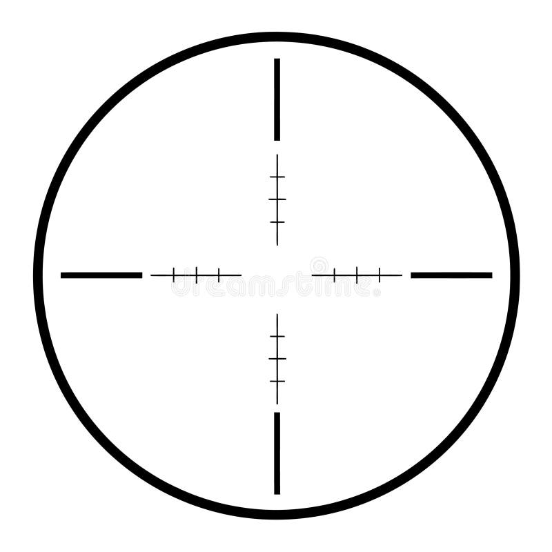 Sniper Scope Sight vector illustration