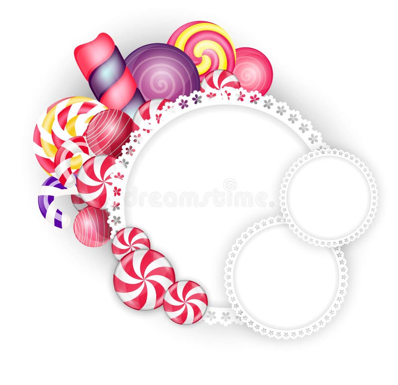 Snoepjesachtergrond stock illustratie Snoepjesachtergrond stock illustratie