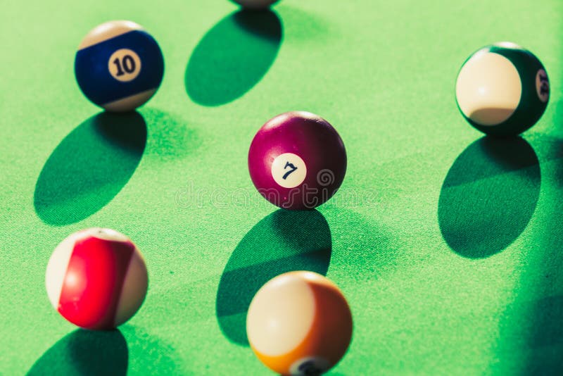 Snooker Ball on Billiard Table Stock Photo Image of gamble, leisure
