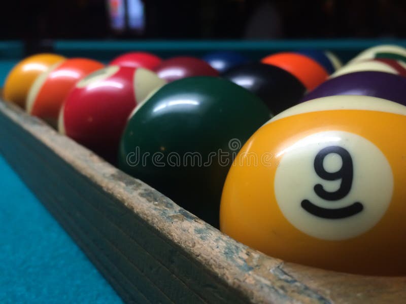 Snooker Balls on Snooker Table. Stock Photo Image of cheering