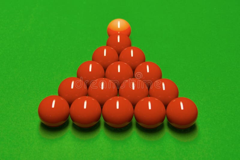 Snooker table and balls