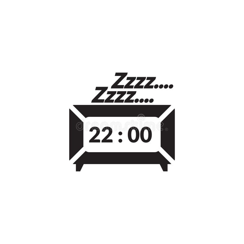 Snoozing clock. Vector illustration decorative design stock illustration