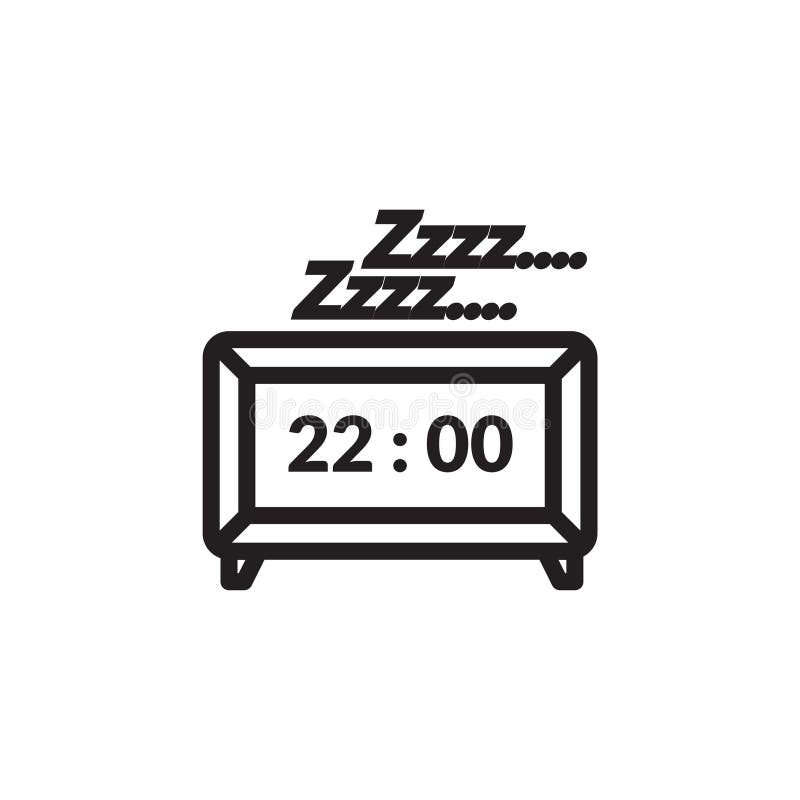 Snoozing clock.. Vector illustration decorative design stock illustration