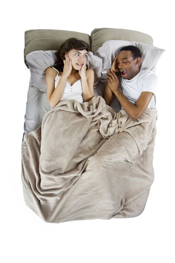 Snoring Partner stock photo. Image of annoying, lying 42156562