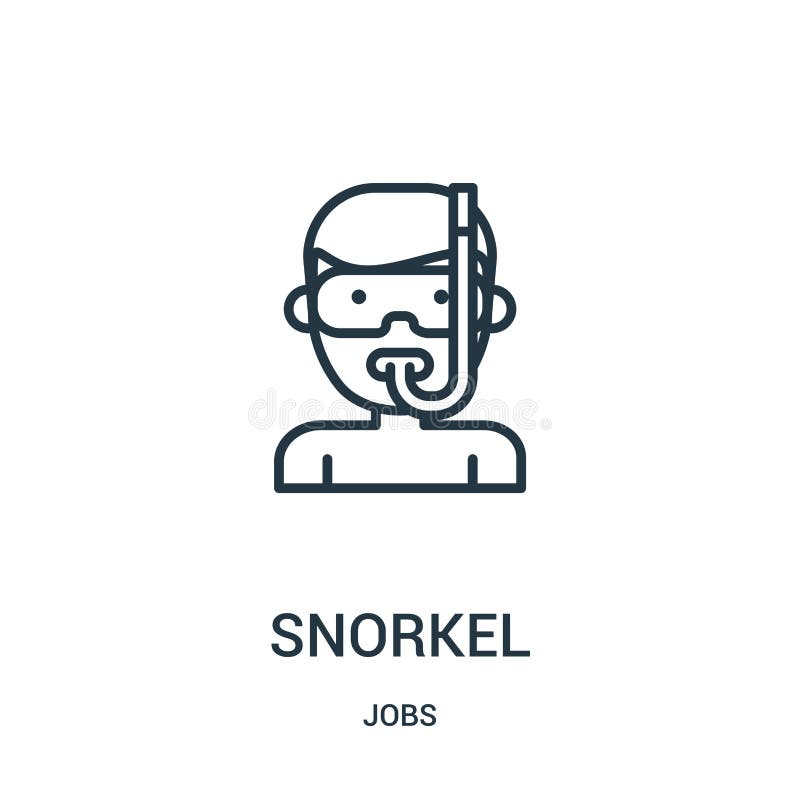 snorkel ikony wektor od prac inkasowych Cienka kreskowa snorkel konturu ikony wektoru ilustracja Liniowy symbol royalty ilustracja snorkel ikony wektor od prac inkasowych Cienka kreskowa snorkel konturu ikony wektoru ilustracja Liniowy symbol royalty ilustracja