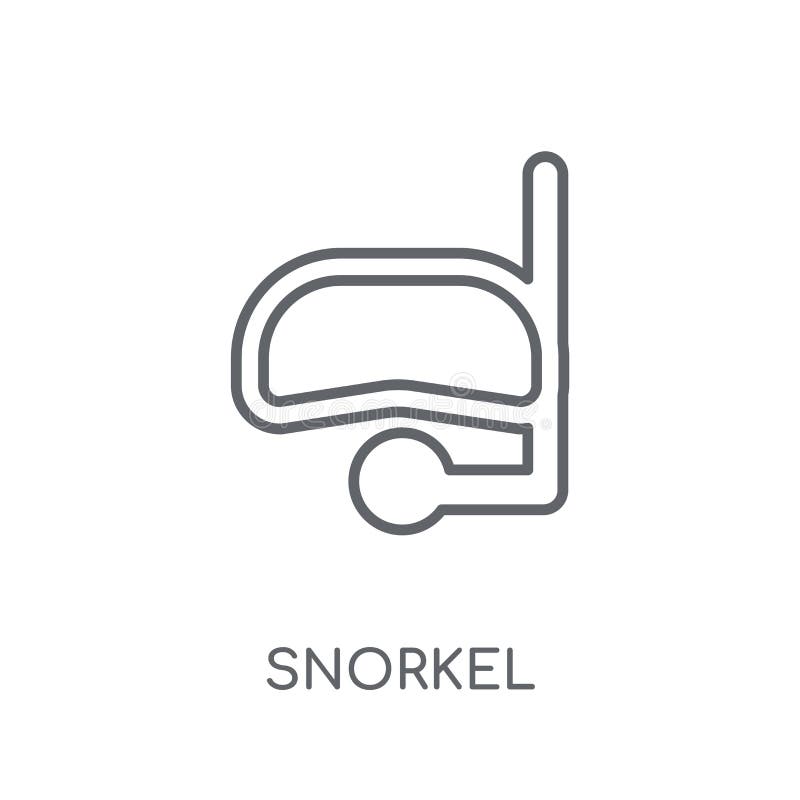 Snorkel Linear Icon. Modern Outline Snorkel Logo Concept on Whit Stock