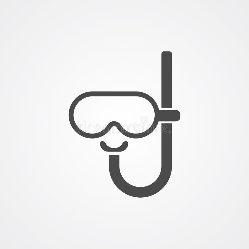 Snorkel vector icon sign symbol