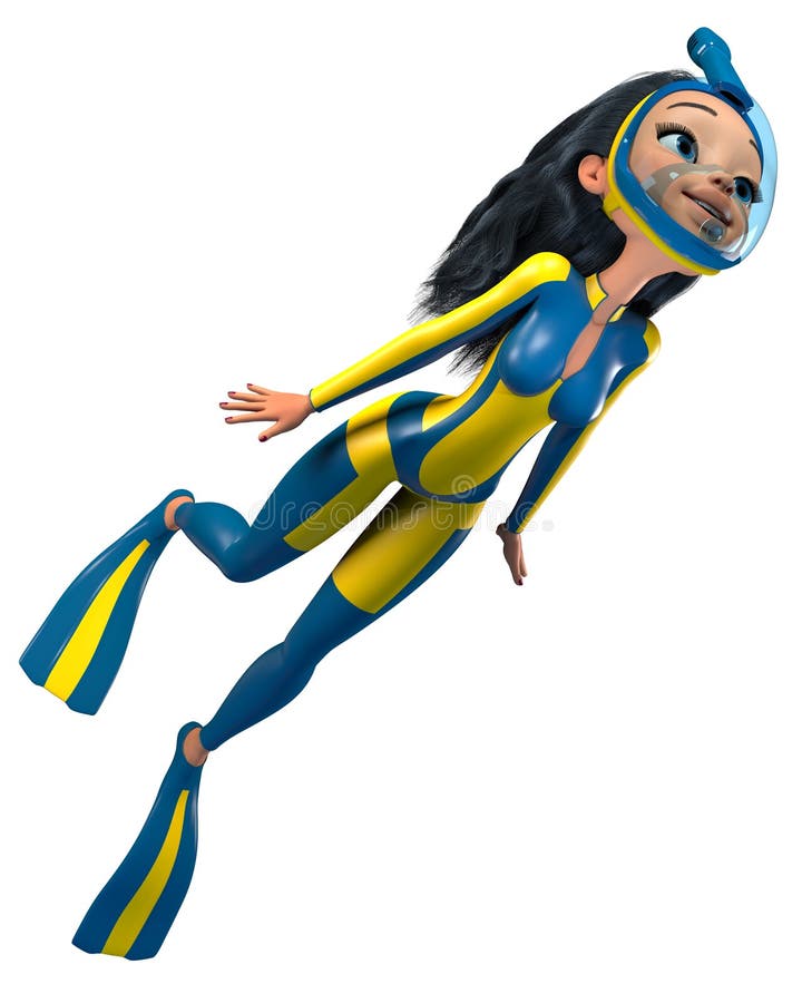 Snorkeling иллюстрация штока. иллюстрации насчитывающей подныривание